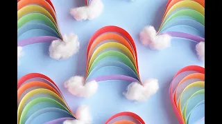 How to Make Paper Strip Rainbows From Construction Paper