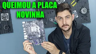 O EDITOR CONSEGUIU QUEIMAR UMA PLACA MÃE NOVA, BORA CONSERTAR!