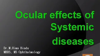 Ocular Effects of Systemic Diseases