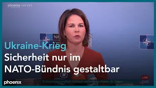 Annalena Baerbock zum Abschluss des Nordatlantikrats am 30.11.22