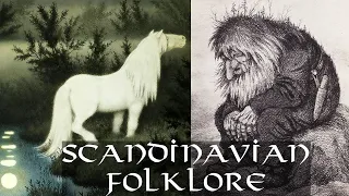 Mythological Creatures in Scandinavian Folklore (ASMR Slow Reading with Tracing/Coloring)