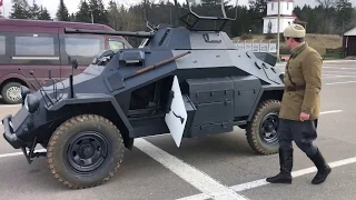 Испытание реплики Sd Kfz  222