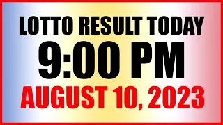 Lotto Result Today 9pm Draw August 10, 2023 Swertres Ez2 Pcso