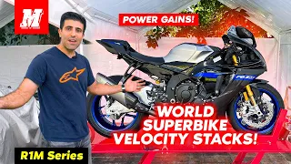 Yamaha R1M Gets World Superbike Velocity Stacks! + Sprint Filter | R1M Series Part 4 | Motomillion