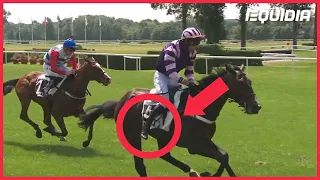 IL GAGNE LA COURSE SANS ÉTRIER ! 😱