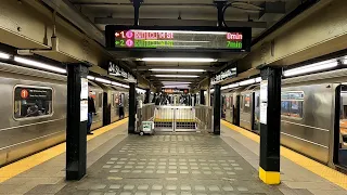 IRT 7th Avenue Line: R62A (1) Train Action to 14th Street