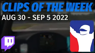 iRacing - Clips of the Week: 30 Aug - 5 Sep 2022