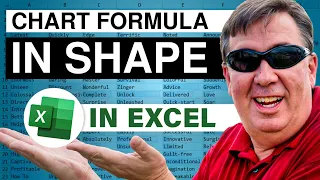 Excel Charts and Graphs - Dynamic Text in a Shape from a Formula: Episode 1322