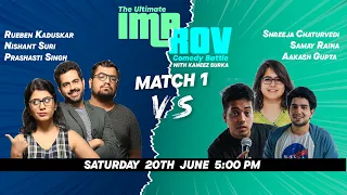 Improv Battle Match 3 Feat.  @AakashGupta     @SamayRainaOfficial  @NishantSuri11    and more.