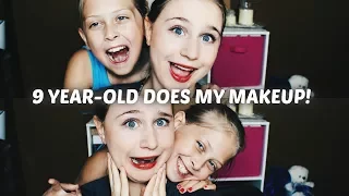 9 YEAR-OLD DOES MY MAKEUP!