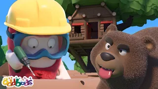 NEW! Fuse Builds a Bear-y Good Treehouse! | @OddbodsCartoons  | Funny Cartoons For Kids