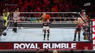 720pHD WWE Royal Rumble KickOff Show 2017 Six Womens Tag Team Match | Super Girl