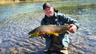 My biggest browntrout on the dryfly ever :-)