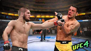 Khabib Nurmagomedov vs. Rafael Souza dos Anjos | Brazilian Jiu-Jitsu (EA sports UFC 4)