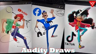 *1 Hour*  Audity Draws TikTok Art Compilation | Best AudityDraws TikTok Compilation 2023