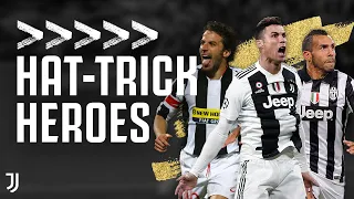🎩 Juventus Hat-Trick Heroes! | Del Piero, Tevez, Ronaldo, Baggio | Juventus