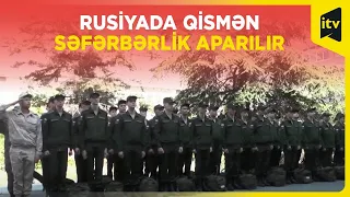 Krımda Rusiya ordusuna çağırılan çağırışçılar ordu düşərgələrinə yollanırlar