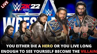 WWE 2K22 | BROCK LESNAR VS ROMAN REIGNS | THE GREATEST VILLIAN  🔴 LIVE STREAM #wwe2k22