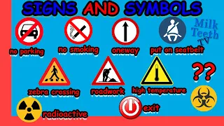 Most Common Signs and Symbols around us every Smart Kid 😎 and Parent must know | Signs Vocabulary