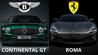 Ferrari Roma vs Bentley Continental GT | Review | Drag Race  #ferrariroma #bentleycontinentalgt