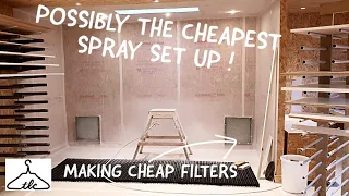 The Ultimate Spray Booth On a BUDGET ?? Making a Load Of Dirt Cheap Spray Booth FILTERS Vid#154