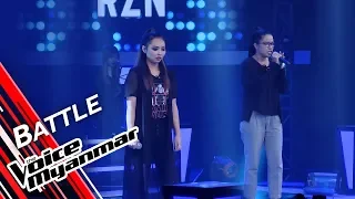 June Rose VS Oram: Sone Ma (Tin Zar Maw) | Battle - The Voice Myanmar 2019