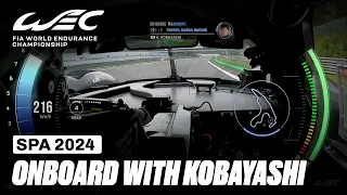 Onboard Lap Kamui Kobayashi Toyota GR010 - Hybrid I 2024 TotalEnergies 6 Hours of Spa I FIA WEC