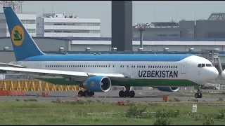 Uzbekistan Airways Boeing 767-300ER UK67007 Takeoff from NRT 16R