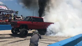 1st Gen Cummins Shuts Down Burnout Competition! | DPS Compound Turbos on First Gen Dodge Cummins 12V