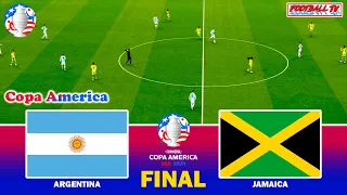 ARGENTINA vs JAMAICA - COPA AMERICA 2024 FINAL | Full Match All Goals | eFootball PES Gameplay