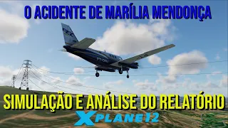 Simulação do acidente com Marília Mendonça e análise do relatório oficial do CENIPA