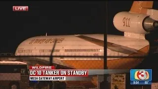 DC-10 on stand-by in firefight