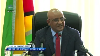 Press Conference by Hon. Dr Bharrat Jagdeo