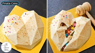 How to Make "Trending" Pinata Cake | Chocolate Smash Cake with Surprise Inside ~ The Terrace Kitchen