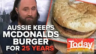 Aussie man owns world's oldest McDonalds burger | Today Show Australia