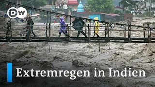 Indien: Dutzende Tote bei stärkstem Monsunregen seit Jahrzehnten | DW Nachrichten