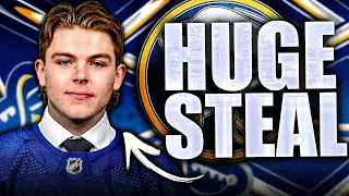 ZACH BENSON: THE BIGGEST STEAL OF THE 2023 NHL DRAFT (Buffalo Sabres Top Prospects News Today 2023)