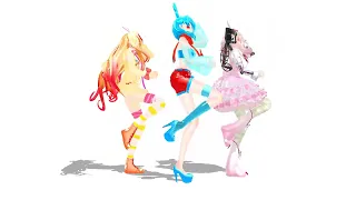 MMD FNAF - Feel the sound (Toy Bonnie, Toy Chica and Mangle)