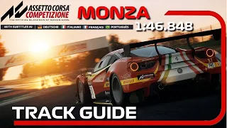 ACC | Monza | Track Guide + Free Setup | Tips to be faster