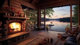 Calming Ambiance of a Cozy Room | Relaxing Sounds of a Crackling Fire and Burning Flames
