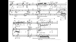 Heinz Holliger - Vier Lieder ohne Worte for Violin and Piano, No. 4 (1982-83) [Score-Video]