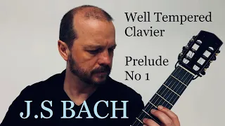 J.S. Bach - Prelude No 1 from The Well Tempered Clavier BWV 846 , (arranged by Alan Mearns)