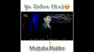ya zehra noha by mujtaba haider