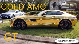 Gold Mercedes AMG GT!!!