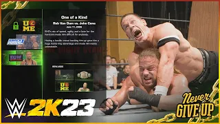 WWE 2K23 Showcase One Of A Kind Rob Van Dam vs John Cena (100% Completion)
