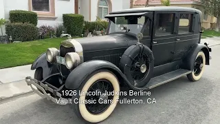 1926 Lincoln Judkins Berline for sale