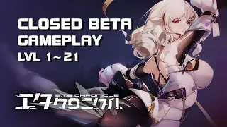 E.T.E Chronicle - Closed Beta Gameplay lvl 1~21 - Android on PC - Mobile - F2P - JP