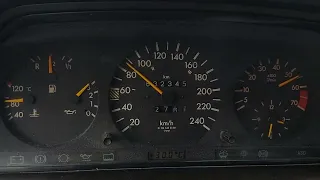 Mercedes W124 1992 300E 3L 12v Slow Acceleration Run #2