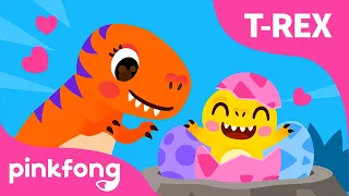 T-Rex Ganas Punya Telur Telur | Lagu Bayi T-Rex, Dinosaurus | Pinkfong dan Baby Shark