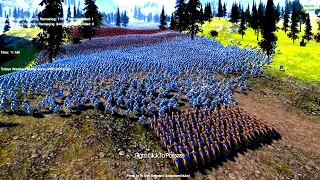 7 Battalions of Golden Knights Protects Castle Siege from 35000 Evil and Medieval Army Alliance UEBS